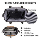 Laptop Backpack for Women,VONXURY Water Resistant 15.6 Inch Computer Purse Anti-theft Travel Bag Work Bag for Business Teacher Nurse With USB Port