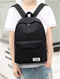 Augur Casual Laptop Backpack Light-Weight Classic Bookbag Rucksack for Travel, Black