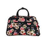 World Traveler 21-Inch Carry-On Rolling Duffel Bag, Flower Bloom, One Size