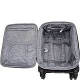 Kenneth Cole Reaction Lincoln Square 20" 1680D Polyester Expandable 4-Wheel Upright, Black