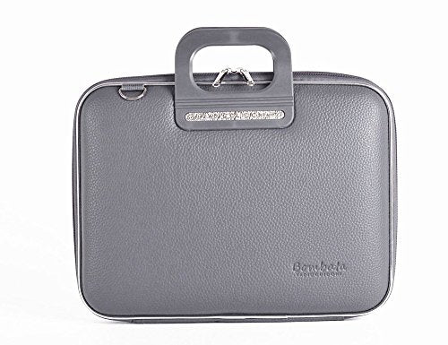 Bombata Firenze Briefcase 15.6-Inch (Charcoal)