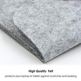 Buruis 13.3 Inch Felt Laptop Sleeve,Slim Envelope Case, Carrying Protector Bag for Apple Macbook