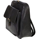 Scully Hand Stained Calf Leather Business Backpack (Brown)