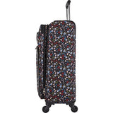 Ninewest Women'S Packmeup 24 In Expandable Spinner, Black Multi Floral Print