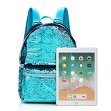 Sequin backpack for girl magic sequin backpack glitter backpack (Blue)