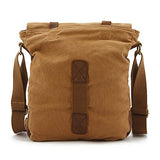 Business Canvas Bag for men, Berchirly Vintage Canvas Shoulder Messenger Travel Crossbody Bag