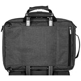 Kenneth Cole Reaction 15.6” Laptop & Tablet Bag Hybrid Backpack for School, Business, & Travel, Convertible Charcoal, Medium