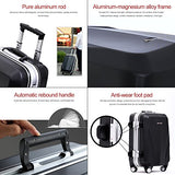 Unitravel Hardside Luggage Rolling Suitcase Lightweight Carry On Trunk with Spinner Wheels