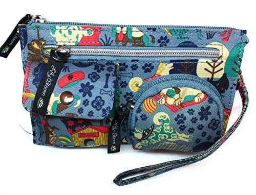 Lily Bloom Who Let the Dogs out Kim Wristlet | 7.5 X 4.5 IN
