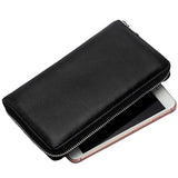 BOBILIKE Credit Card Holder RFID Blocking Wallet Leather ID Card Case for Women, Dark Blue