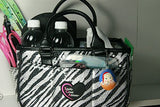 Zebra Sequin Ice Skating Bag Tennis Gym And Ballet Girls Athletic Bag