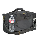 ProEquip 17" Sport Gym Duffle Bag Travel Size Sport Durable Gym Bag (Black)