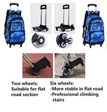 Fanci Flora Camo Waterproof Elementary Rolling Trolley School Bag Backpack Boys Camouflage