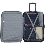 Travelers Club Albany Hardside Expandable Spinner Luggage, Navy Blue, Carry-On 20-Inch