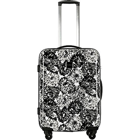 Isaac Mizrahi Boldon 29" Hardside Checked Spinner Luggage (Black White)