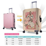 ZHUOBAIL Ka-pp_a A_lp-ha Ps-i 1911 KAP Fraternity Nupes Travel Suitcase Protector Elastic Trunk Protective Case Washable Luggage Cover with Concealed Zipper Suitable 22-24 inch