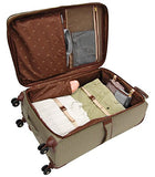 London Fog Cambridge 21 Inch Expandable Carry On, Olive