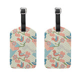 Luggage Tags Japanese Modern Pattern Womens Bag Suitcase Tags Holder traveling accessories Set of 2