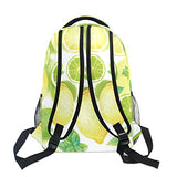 Backpack Travel Lemon Cartoon School Bookbags Shoulder Laptop Daypack College Bag for Womens Mens