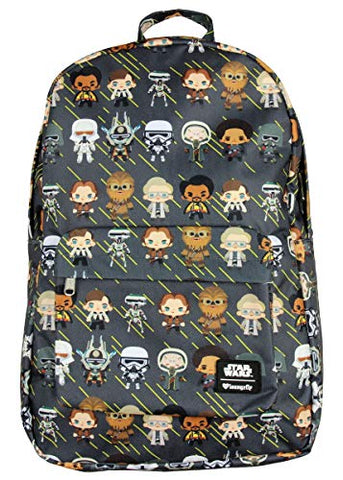 Loungefly x Star Wars Han Solo Chibi Character Print Backpack (One Size, Multi)