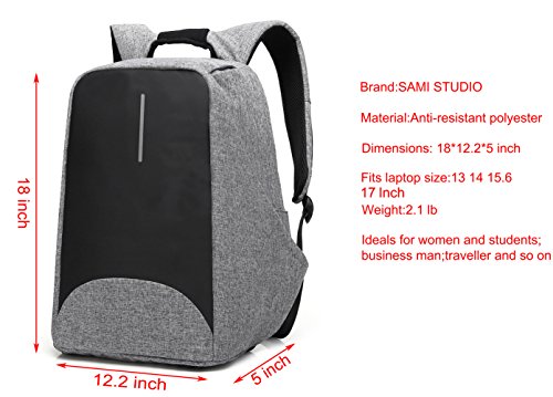 Samit Usb Backpack Shop Sami Tudio Anti-Theft Backpack With Usb – Luggage Factory