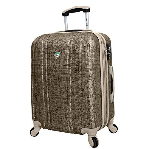 Mia Toro Macchiolina Abrasa Hardside 24 Inch Spinner, Gold, One Size