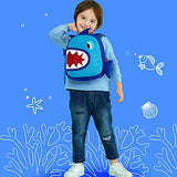 NOHOO Toddler Backpack Kids Backpack Cute Animal Schoolbag Waterproof Ocean Backpack for Baby Boys Girls Age 3 to 6 (Big Mouth Fish)