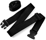 Premium Bright Colored Extra Long Luggage Straps, 2 Pk For The Price Of 1! (Black, Pink (2pk))