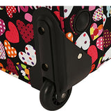 Elite Luggage Print 3 Piece Expandable Rolling Luggage Set (Gem Bubbles)