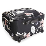 Bebe Women'S Valentina-Wheeled Under The Seat Carry-On Bag, Black Floral