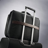 Samsonite Kombi Flapover Briefcase, Black/Brown