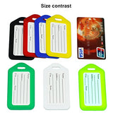 BlueCosto Luggage Tag Suitcase Label Bag Travel Accessories - White,10 Pack