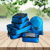 Flexi Fuji 5 set Packing Cubes - Travel Luggage Packing Organizers Honeycomb Mesh with Laundry Bag