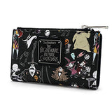 Loungefly X Nightmare Before Christmas Character Print Bi-Fold Wallet