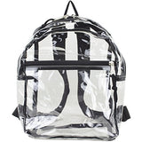 Eastsport 100% Transparent Clear MINI Backpack (10.5 by 8 by 3 Inches) with Adjustable Straps