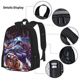The Bin-Ding Of Is-Aac Backpack Three-Piece Cartoon School Bag With Pencil Case Messenger Lunch Bag
