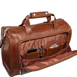 Amerileather 18" Leather Carry On Weekend Duffel,Brown,US