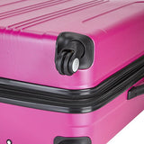 Travelers Club Luggage Chicago 20" Hardside Expandable Carry-On Spinner, Pink, One Size