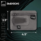 Lewis N. Clark RFID-Blocking Hidden Clip Stash Travel Belt Wallet, Brown, One Size