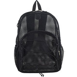 Eastsport Mesh Bungee Backpack, Black, One Size