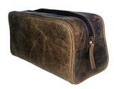 Mens Toiletry Bag Shaving Dopp Case For Travel by Bayfield Bags (Brown)