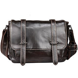 Berchirly Retro Leather Tote Bag Women Shoulder Sling Bag Satchel Chocolate Black