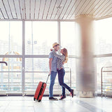 Suitcase Luggage Sets 3 Piece Travel Carry with Password Lock Lightweight Durable ABS Spinner 20 24 28 inch,Red