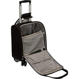 Rockland Melrose Wheeled Underseat Carry On Spinner, Black