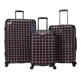 Ben Sherman Glasgow 3-Piece Lightweight Luggage Set Red