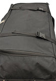 TWO PCS Amaro 36 Inch 1200d Explorer Rolling Duffle Bag V.2 (BLACK)