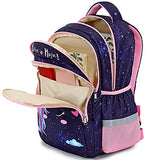 CAMTOP Girls Backpack for School, Girls Backpack with Lunch Box Kids BookBag Set for Elementary Middle School (y058-3/Cloud Rainbow)