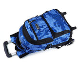 Qcc& Aluminium Alloy High Capacity Trolley Schoolbag 6 Wheels Climbing Stairs Removable Luggage