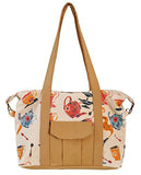Teapot Time For Tea Print Picnic, Shopping Multi-Purpose Canvas Zipper Bag