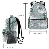 LORVIES Japanese Art Flying Cranes Water And Trees Backpacks for Traveling Hiking Shopping
